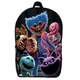 Рюкзак школьный Поппи плейтайм Poppy Playtime (School Gear bag 09) черный, 39 х 27 х 14 см - изображение 1