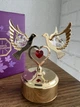 Фігурка музикальна з камінням Swarovski Блакитні 8,5 см 160290 - зображення 1