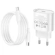 Зарядне Hoco C109A 1xType-C PD20W QC3.0 з кабелем Type-C біле - изображение 2