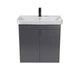 Тумба універсальна МОЙДОДИР SIMPLE GRAPHITE 70-U з умивальником RIVER 70 графітова - изображение 4