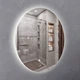Зеркало Мойдодыр ECLIPSE 85x85 S с LED-подсветкой и сенсорным выключателем - изображение 4