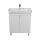 Тумба універсальна МОЙДОДИР SIMPLE WHITE 70-U з умивальником RIVER 70 біла - изображение 1