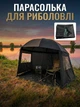 Зонт-палатка для рыбалки Profi 2.2 м — 2 окна, съёмная стенка, 8 колышков, защита от дождя и солнца - изображение 1