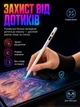 Рукавичка перчатка для малювання стилусом на графічному планшеті сенсорному екрані антифрикційна тришарова дихаюча для художників дизайнерів студентів роботи навчання захисту долоні робоча скетчинга креслення графіки творчості чорна розмір M - зображення 3