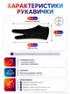 Рукавичка перчатка для малювання стилусом на графічному планшеті сенсорному екрані антифрикційна тришарова дихаюча для художників дизайнерів студентів роботи навчання захисту долоні робоча скетчинга креслення графіки творчості чорна розмір L - зображення 9