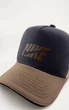 Бейсболка Тракер NIKE с Сеткой, Синяя с Коричневым Козырьком, Катон, Ручная Работа (Украина) размер S (55-56 см) - изображение 3