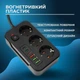 Подовжувач мережевий 2м на 3EU розетки фільтр 2300Вт 10А з швидкісною зарядкою PD20W 3 USB-C + 3 USB-A переноска з захистом з вимикачем та зарядкою телефона ULTRA - зображення 4