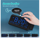 Будильник с проекцией времени Radio Alarm Clock, цифровые настольные часы с USB/Type-C, двойной будильник, температура и дата - изображение 5