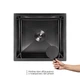 Мийка для кухні інтегрована під стільницю Lidz Handmade H4843B Brushed Black PVD 3,0/1,0 мм LDH4843BRUBLM49440 - зображення 3