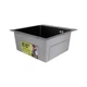 Мийка для кухні інтегрована Lidz Handmade H4545HB Decor Black PVD Honeycomb 2,5/0,5 мм LDH4545HDECBLM49438 - зображення 4
