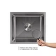 Мийка для кухні інтегрована під стільницю Lidz Handmade H4843 Brushed Steel 3,0/1,0 мм LDH4843BRU49441 - зображення 3