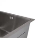 Мийка для кухні інтегрована під стільницю Lidz Handmade H4843 Brushed Steel 3,0/1,0 мм LDH4843BRU49441 - зображення 6