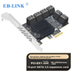 Плата расширения EB-LINK PCI-E - SATA 3.0 на 12 портов для настольного компьютера - изображение 1