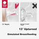 Бутылочка Babycare Mimic Breastfeeding Series с наклонным дизайном 240 мл Голубой - изображение 2