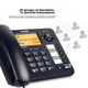 Телефон PHILIPS с функцией записи, стационарный телефон, для офиса и дома, автоматическая и ручная запись, может хранить 1000 китайских телефонных номеров, CORD285L, темно-синий. - изображение 5