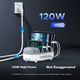 Комплект Зарядное устройство ORICO 120W 10xUSB-A + Кабель Black (DUK-10P) - изображение 2