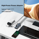 USB-концентратор PHILIPS 3.0, высокоскоростное расширение для ноутбуков и клавиатур/мышей, 7-портовый концентратор с адаптером питания 12 В 2 А. - изображение 7