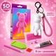 Алмазна мозаїка ColorArt брелок ведмедик рожевий 5D - зображення 2