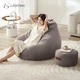 Диван-мішок LUCKYSAC Lazy Bean Bag одномісний для відпочинку, сірий - зображення 1
