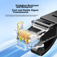 Ethernet-кабель UGREEN Cat6, гігабітний, високошвидкісний, для домашнього комп'ютера, ноутбука, маршрутизатора та відеоспостереження, 8-жильний патч-корд, чорний, 30 м, артикул 20168 - зображення 8