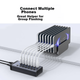 USB 3.0 концентратор-разветвитель UGREEN, высокоскоростная док-станция расширения, удлинительный кабель для жесткого диска, клавиатуры и мыши ноутбука и настольного компьютера с адаптером питания 12 В 2 А. - изображение 7