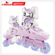 Ковзани COUGAR Full-Flash роликові дитячі регульовані, фіолетово-білі, L - зображення 2
