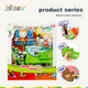 Детская тканевая книжка Jollybaby для раннего развития, от 0 до 18 месяцев, игрушка для жевания, износостойкая, 3D, для чтения, когнитивных тренировок, подарочная коробка. - изображение 6
