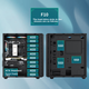 Корпус для настольного компьютера PADO F10 Black с несколькими отсеками для жестких дисков (13 отсеков для жестких дисков, NAS/с кронштейнами на 10 жестких дисков/поддерживает материнские платы ATX) - изображение 1