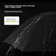 JD Original President Max Black Technology Smart Electric Umbrella, зворотна парасолька, подарунковий набір розкішних бізнес-парасольок, 25 дюймів 115 см - изображение 3