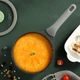 Набір посуду COOKER KING з антипригарним покриттям, сковорода-вок, каструля для молока, набір із трьох предметів, сумісний з індукційною плитою, бамбук, зелений камінь B50045 - зображення 3