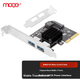Плата расширения MOGE PCIEx4 — USB3.1, карта видеозахвата для настольных материнских плат, адаптер PCI-E — USB3.2 Gen2, интерфейс Type-C MC2024 - изображение 1