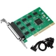 Плата MOGE PCI промышленная для 8-портового RS232, с кабелями, MC1368 - изображение 1