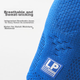 Наколінники LP Competition Sports 176xt, для бадмінтону та бігу, сині, M - зображення 9