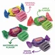 Ведро жвачек Tootsie Double Bubble Gum Assorted 300 шт 1.35кг - изображение 3