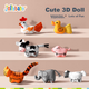 Игрушка для раннего развития Jollybaby 0-1 Year Old Baby 0-1 Year Old Touch And Feel 3D Cloth Book Gift Box, Farm 3D Cloth Book Gift Box - изображение 5