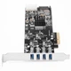 Плата расширения MOGE PCIE X4, USB 3.0, 4 порта, модель MC2025 - изображение 3