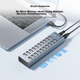 USB-концентратор Acasis 2.0 с 20 портами, док-станция расширения для ноутбуков и настольных компьютеров, многопортовый преобразователь для группового управления и прошивки, с портом питания H037 - изображение 3