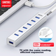 USB-концентратор UNITEK USB 3.0, 7-портовая высокоскоростная док-станция расширения, многопортовый адаптер для ноутбука с кабелем питания, длина 1,2 метра, Y-3090ASL - изображение 2
