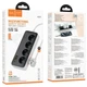Сетевой удлинитель HOCO AC22 Sunlight 4 розетки + USB/Type-C PD30W 3M Black - изображение 2