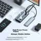 USB-концентратор SAMZHE USB 3.0, высокоскоростная док-станция расширения, концентратор для жесткого диска ноутбука, клавиатуры и мыши, 7-портовый удлинительный кабель для концентратора, 1 метр HB307 - изображение 6