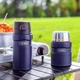 Термокухоль THERMOS з вакуумною ізоляцією, термосупниця об'ємом 520 мл, термоконтейнер для обіду з нержавіючої сталі 316, пляшка для води з широким шийкою, модель TSK2-520S NVB - зображення 3