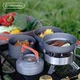 Набор для пикника FIRE-MAPLE Feast Set: походная плита, кухонные принадлежности, полный комплект снаряжения для кемпинга на автомобиле, мощная газовая плита для приготовления пищи на открытом воздухе на 4-5 человек с чайником. - изображение 8
