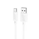 Кабель Hoco X88 Gratified charging data cable USB-A to Type C 3A 100 см White - зображення 2