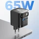 Сетевое зарядное устройство ASOMETECH 65W GaN 1U2C с выдвижным кабелем Type C (RCE-6508ACX) - изображение 7