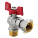 Кран шаровой угловой с накидной гайкой Koer KR.221 1/2" ВНБ | KR0170 - изображение 1