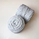 Шнур кручений rope macrame 9 mm 55м 1000г світло-сірий №756 - изображение 2