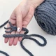 Шнур кручений rope macrame 9 mm 55м 1000г темно-сірий №758 - изображение 5