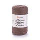 Шнур плетений з люрексом YarnArt macrame cotton Lurex 2мм шоколад люрекс срібло №736 - изображение 1