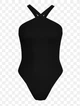 Жіночий купальник Victoria's Secret Plunge One-Piece Swimsuit Чорний на шию S - изображение 2