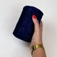 Шнур плетений з люрексом YarnArt macrame cotton Lurex 2мм темно-синій (№740) - зображення 4
